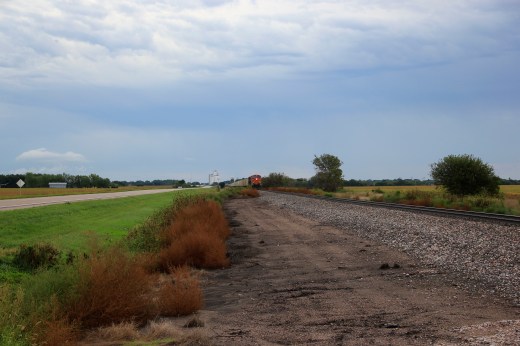 Train line in Nebraska