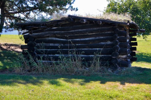 Log cabin at Mt. Pisgah State Preserve