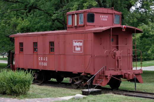 Burlington Route Caboose, Joe Bowers memorial Historical park, Wahoo, NE
