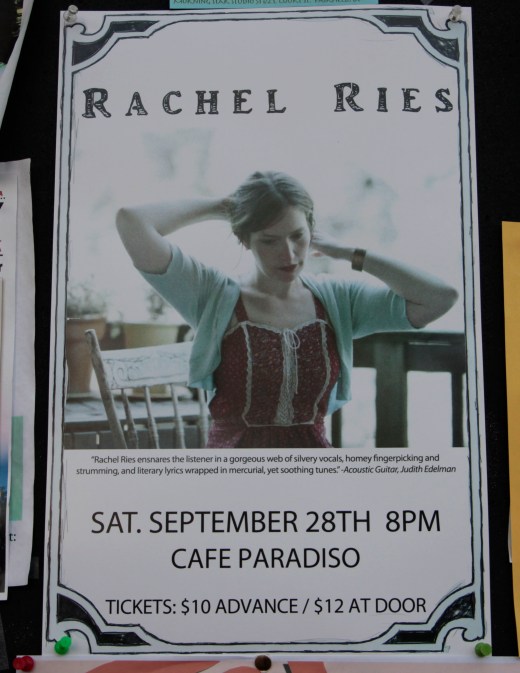 Rachel Ries show poster