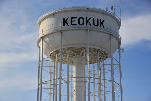 Keokuk, Iowa watertower